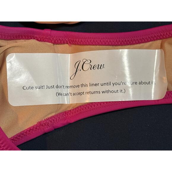 NEW J. Crew Heritage 1989 High-Leg Bikini Bottom BP209 Fuchsia Pink Size 3X 3XL - Picture 13 of 14